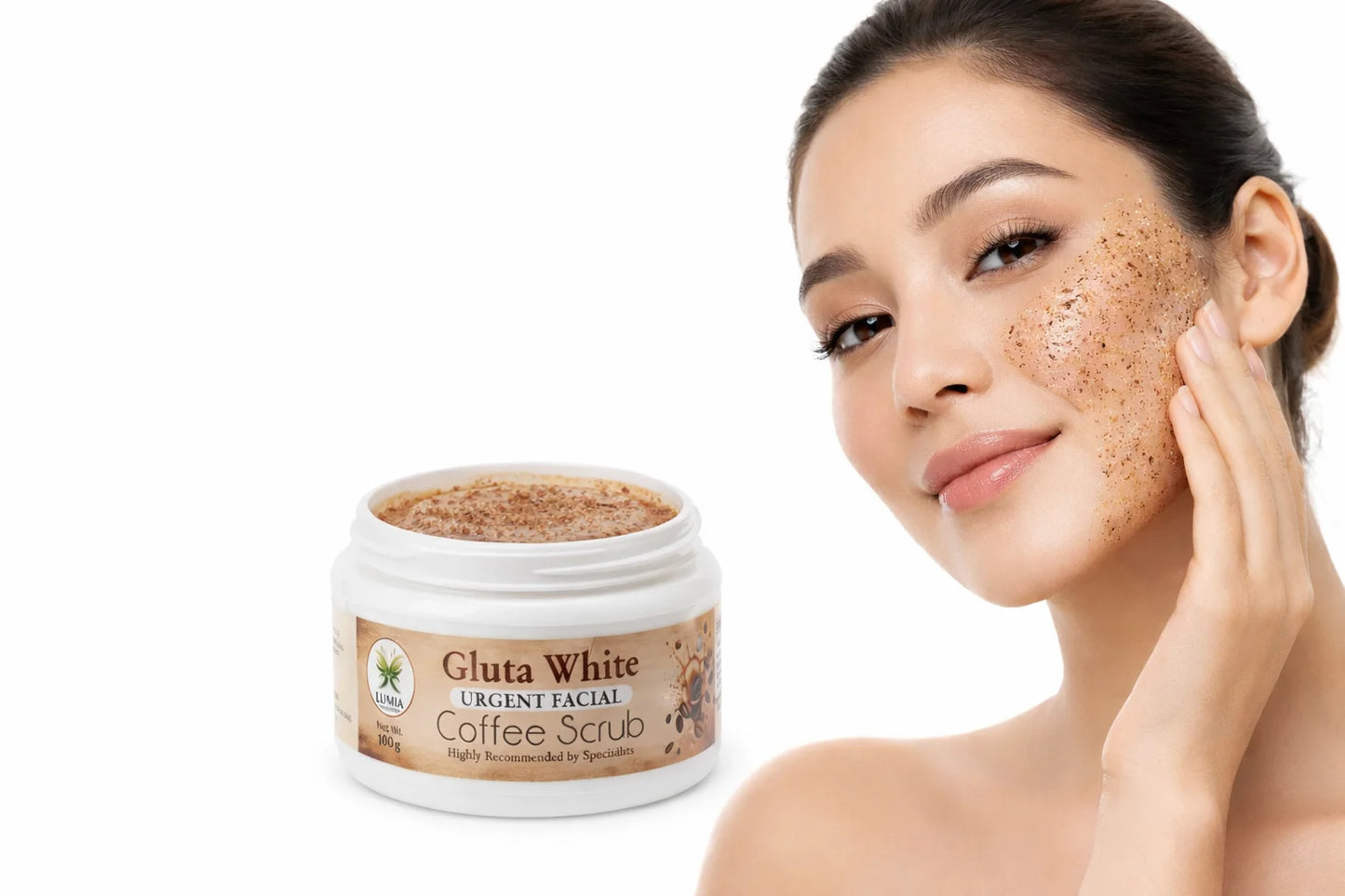 Lumia Gluta White Urgent Facial Coffee Scrup