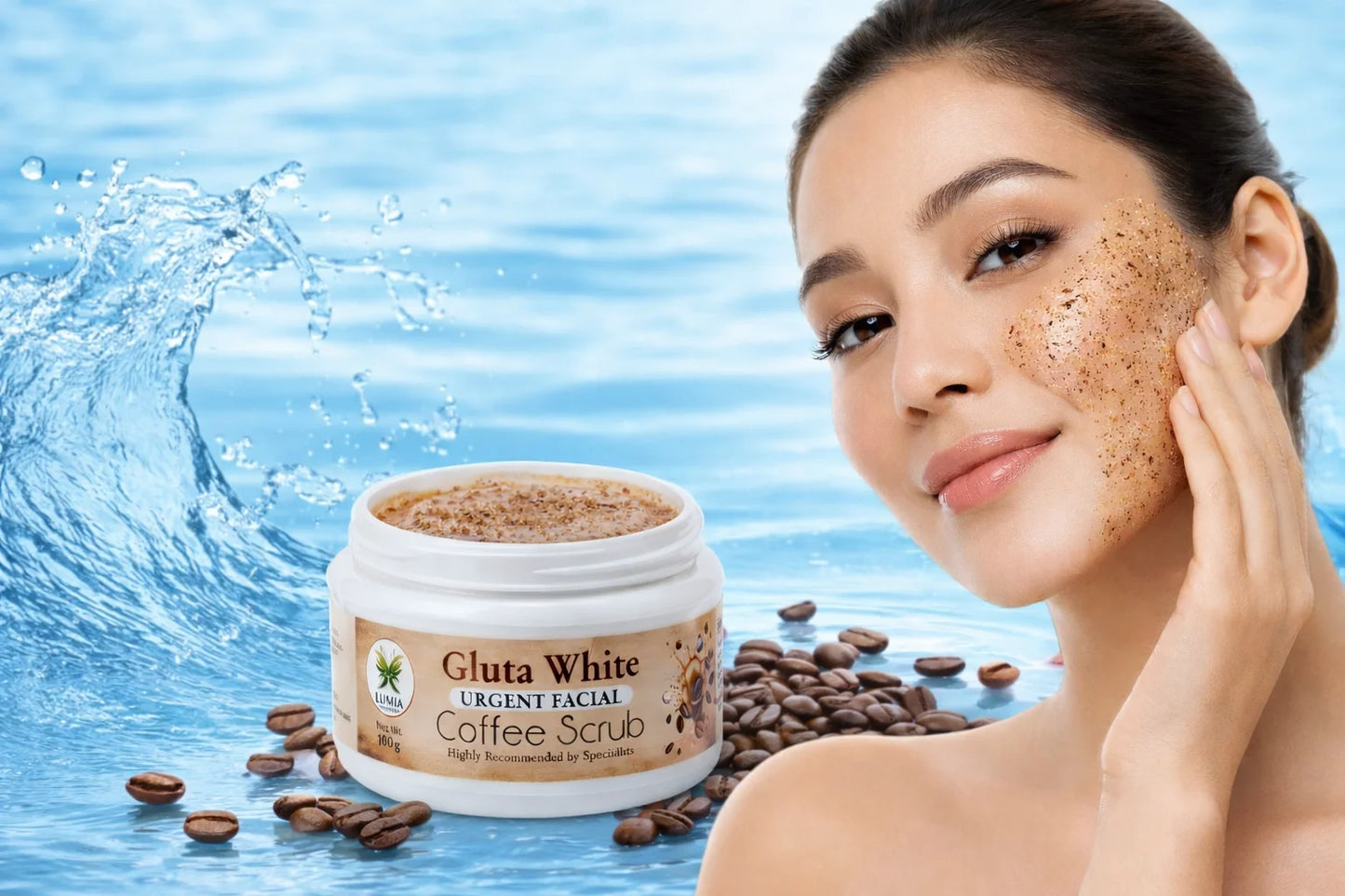 Lumia Gluta White Urgent Facial Coffee Scrup